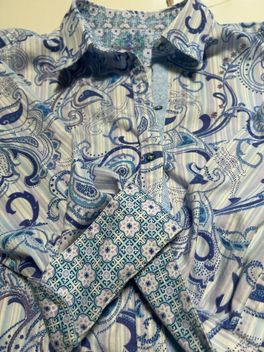Robert Graham 3/4 Sleeve Women’s Button Down Top - Picture 14 of 14